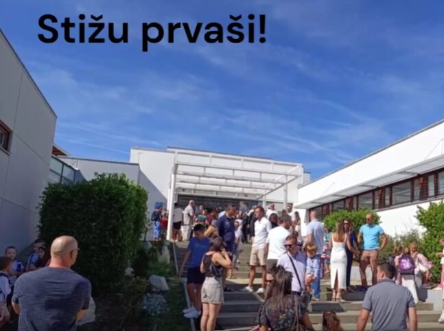 Prvi dan škole za učenike prvih razreda